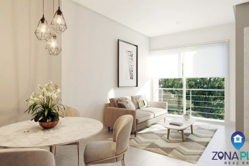 Sala comedor con iluminacion natural en San Isidro Heredia.